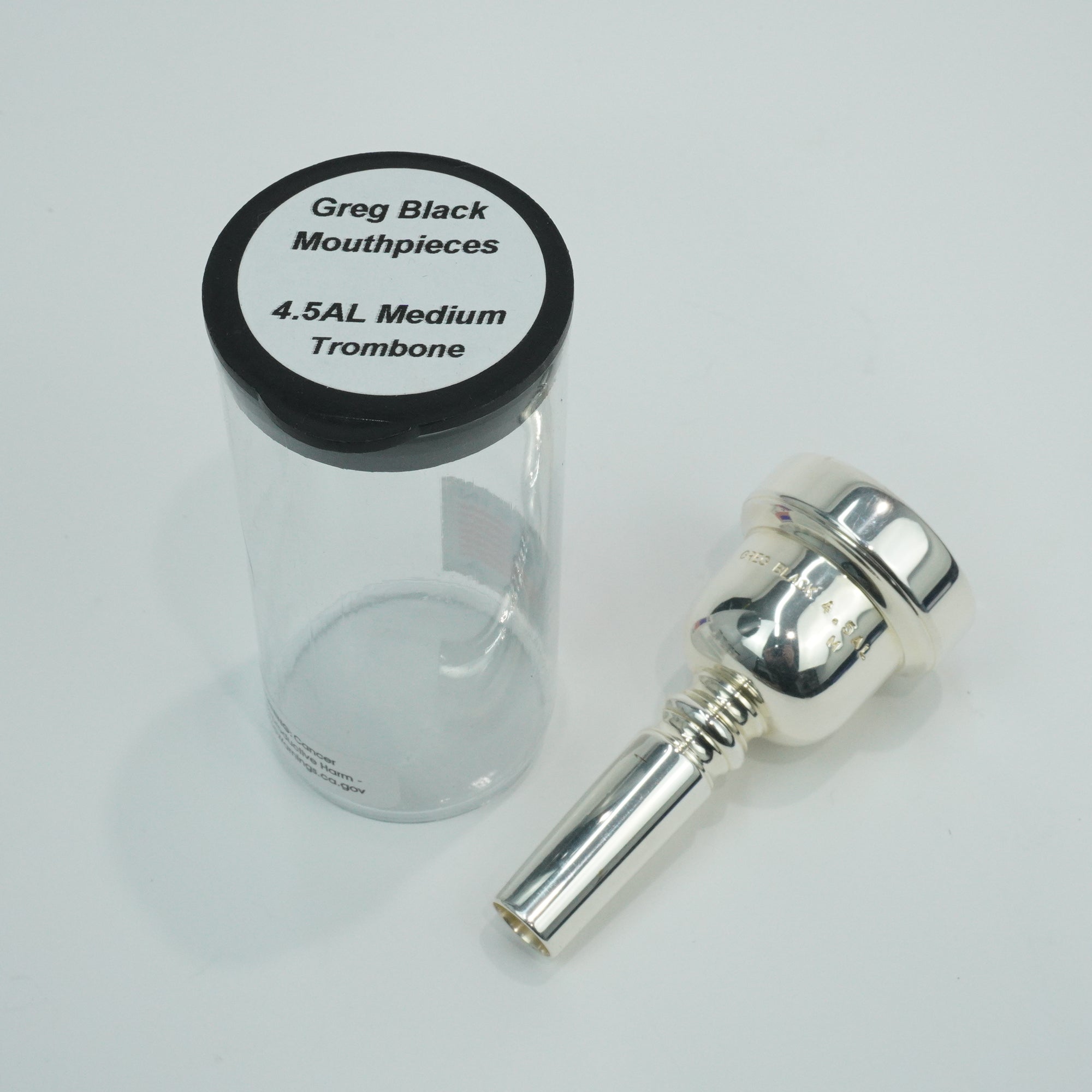 【GREG BLACK / 4D】トロンボーン マウスピース（太管） Greg Black 4.5AL Medium SP テナートロンボーンマウスピース（太管