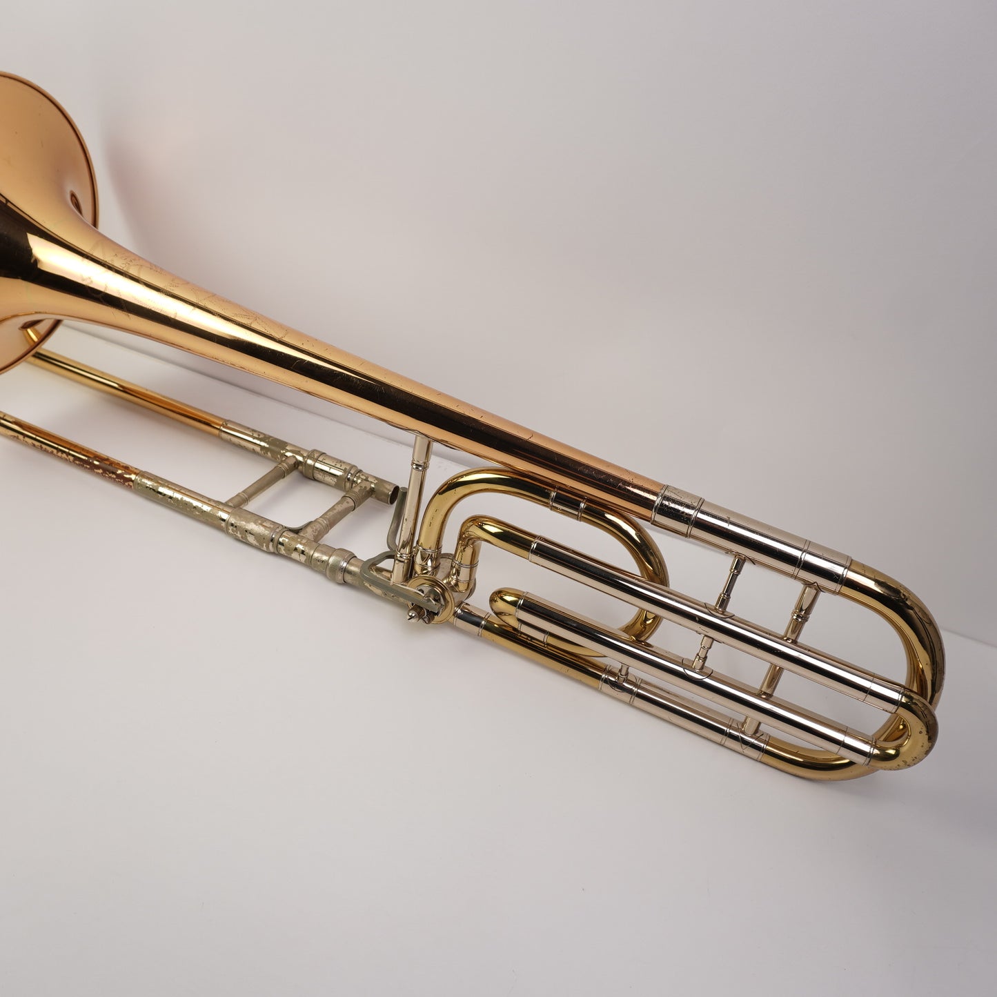 【中古品】希少 エルクハート期 C.G.CONN 88H テナーバストロンボーン ローズブラスベル ヴィンテージ メンテ済 MBケース付